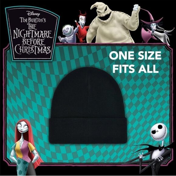 Concept One Disney Nightmare Before Christmas Jack Skellington Knit Beanie NWT - Picture 5 of 7